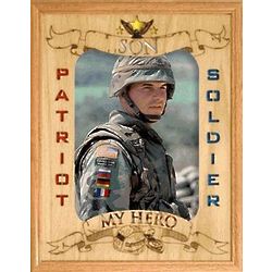 Wooden Personalized Soldier Frame