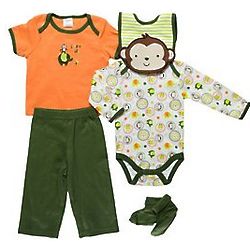 Baby Boy's 5-pc. Monkey Layette Gift Set