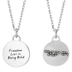 Braille Courage Necklace