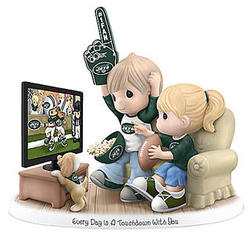 Precious Moments Every Day is a Touchdown with You Jets Figurine