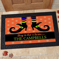 Witch's Personalized Halloween Doormat
