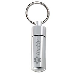 Personalized Aluminum Mini Pet Urn Keyring