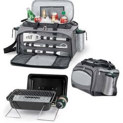 Insulated Tailgating Cooler and Gas Grill Combo Kit
