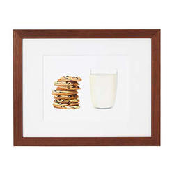 Framed Cookies and Milk Wall Art