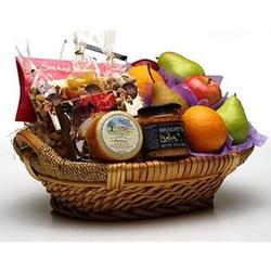 Fruit and Salmon Gourmet Gift Basket