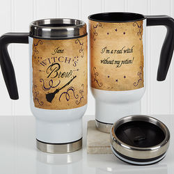 Commuter's Personalized Witch's Brew Travel Mug