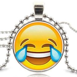 Laughing Crying Emoji Necklace