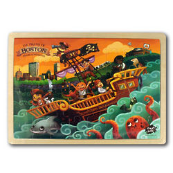 The Pirates of Boston Wooden Puzzle