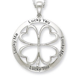 Lucky Me Lucky You Sterling Silver Pendant