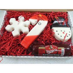 Holiday Greetings Cheese and Sausage Gift Box
