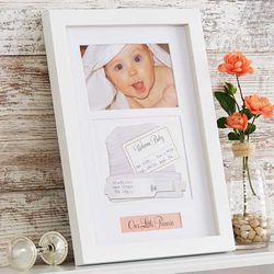 Personalized Baby Memento Shadow Box Picture Frame
