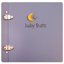 Baby Feats Scrapbook Journal in Blue