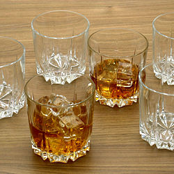 Florence Crystal Whiskey Glasses