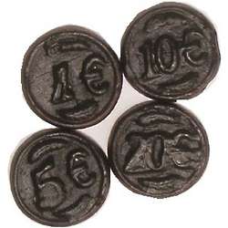 Salt Licorice Coin Candies