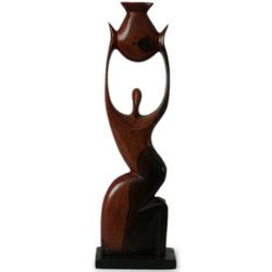 An Ideal Woman Ebony Wood Sculpture
