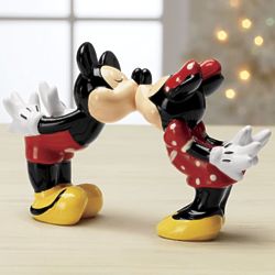 Kissing Mickey and Minnie Salt and Pepper Shakers