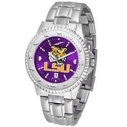 Louisiana State Tigers Competitor AnoChrome Steel Band Watch
