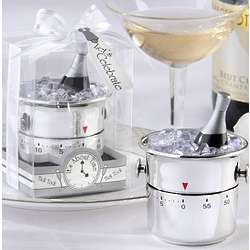 It's About Time! Let's Celebrate Champagne Bucket Timer Favor
