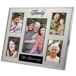 Personalized Five Photo Family Picture Frame