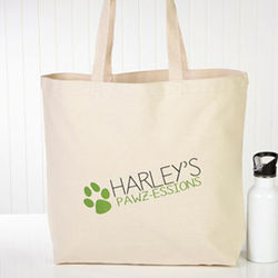 Personalized My Pawz-essions Tote Bag