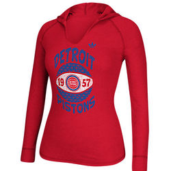 Women's Detroit Pistons NBA Retro Baller Hooded Shirt