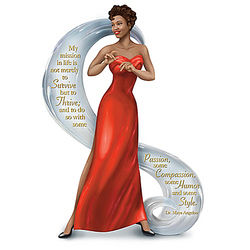 Dr. Maya Angelou-Inspired Thrive with Passion and Style Figurine