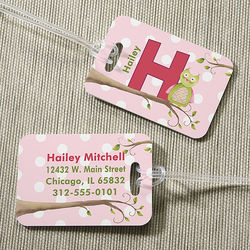 Owl About You Personalized Luggage Tag Set