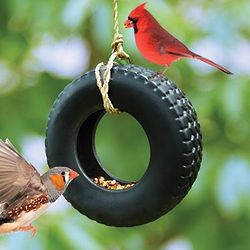 Tire Swing Bird Feeder