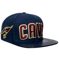 Cleveland Cavaliers NBA Leather Bill Snapback Hat