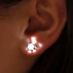 Shine On You Crazy Diamond Shaped LED Earrings