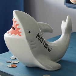 Personalized Shark Piggy Bank