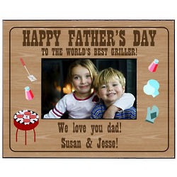 Griller Dad Father's Day Picture Frame