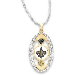 New Orleans Saints For the Love of the Game Pendant Necklace