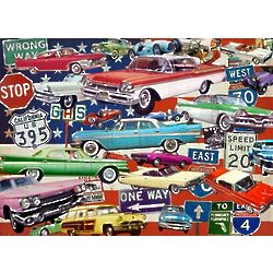 Fancy Fins and Classic Chrome Cars Puzzle