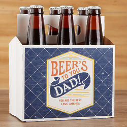 Beer's To You Personalized Father's Day Beer Bottle Carrier