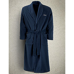 Personalized Navy Fleece Robe