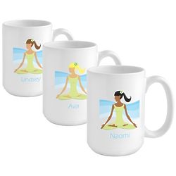 Personalized Women's Meditate Coffee Mug
