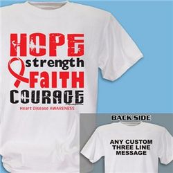 Heart Disease Hope Ribbon T-Shirt