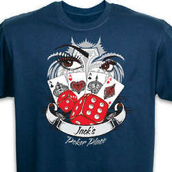 Personalized Poker Place T-Shirt