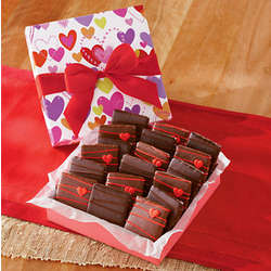 Valentine's Day Chocolate Covered Graham Crackers