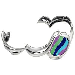 Rainbow Falls Inlay Cuff Bracelet