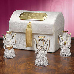 Guardian Angel Trio with Personalized Chest