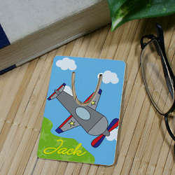 Personalized Airplane Bookmark
