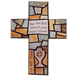First Communion Mosaic Style Cross