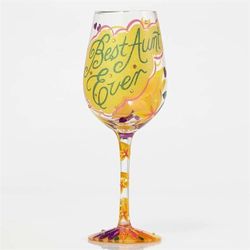 Best Aunt Ever Wine Glass