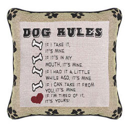 Dog Laws Tapestry Pillow