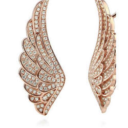 Gold Plated Sterling Silver Angel Wing Earrings