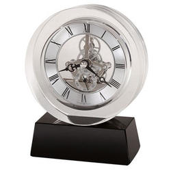 Fusion Round Crystal Table Clock