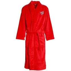 Men's Washington Nationals Ultra Plush Robe in Red