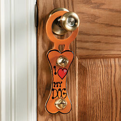 I Heart My Dog Doorknob Bell Potty Trainer